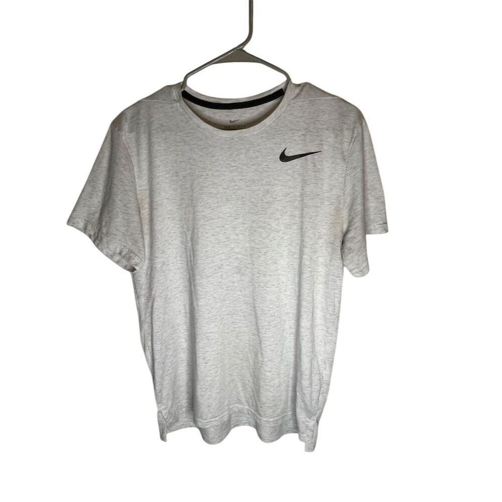 Nike Dri-FIT Men's T-Shirt Gray L Short Sleeve Crew Neck